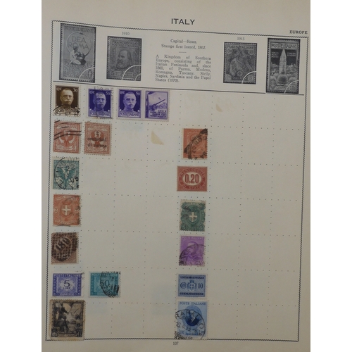 7011 - The Triumph Stamp Album A worldwide stamp collection in an album and stock sheets  together with a s... 