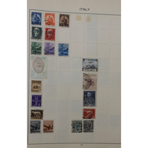 7011 - The Triumph Stamp Album A worldwide stamp collection in an album and stock sheets  together with a s... 