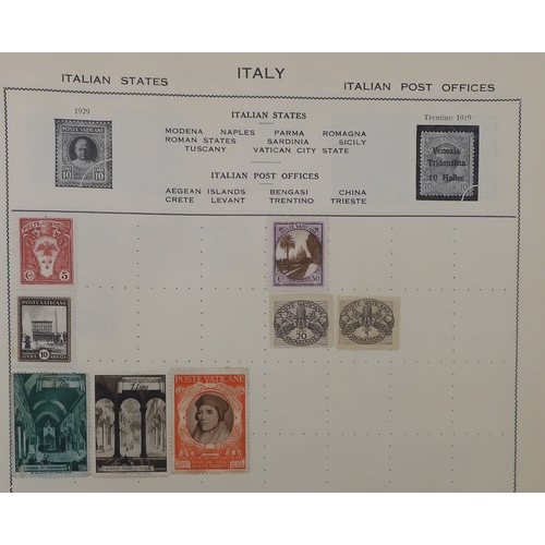 7011 - The Triumph Stamp Album A worldwide stamp collection in an album and stock sheets  together with a s... 