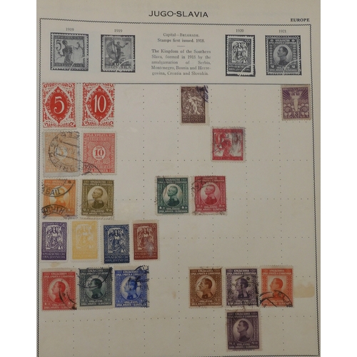 7011 - The Triumph Stamp Album A worldwide stamp collection in an album and stock sheets  together with a s... 