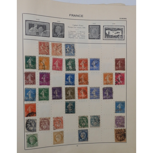 7011 - The Triumph Stamp Album A worldwide stamp collection in an album and stock sheets  together with a s... 