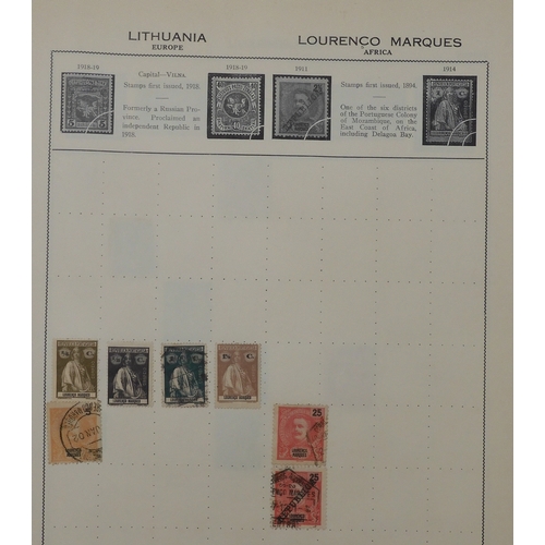 7011 - The Triumph Stamp Album A worldwide stamp collection in an album and stock sheets  together with a s... 