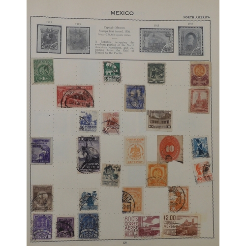 7011 - The Triumph Stamp Album A worldwide stamp collection in an album and stock sheets  together with a s... 