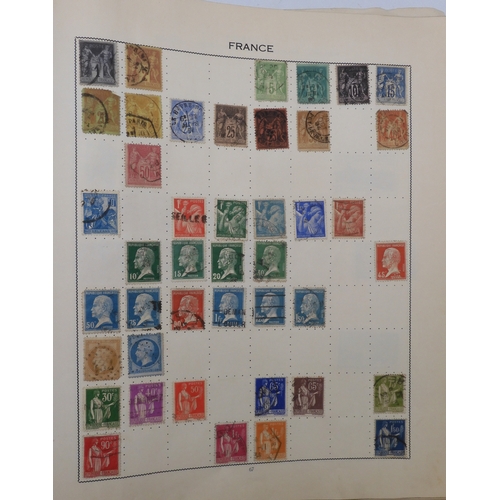 7011 - The Triumph Stamp Album A worldwide stamp collection in an album and stock sheets  together with a s... 