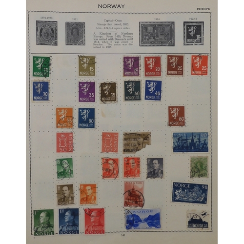 7011 - The Triumph Stamp Album A worldwide stamp collection in an album and stock sheets  together with a s... 