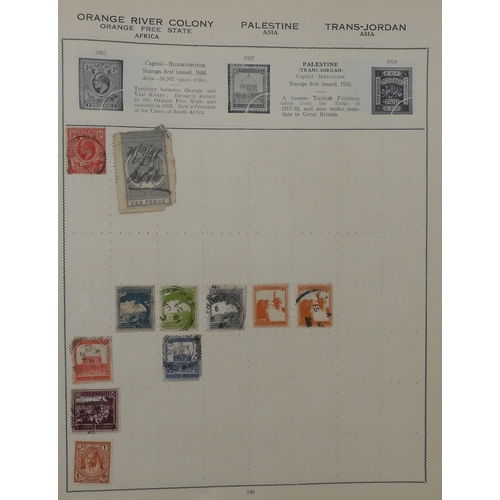 7011 - The Triumph Stamp Album A worldwide stamp collection in an album and stock sheets  together with a s... 