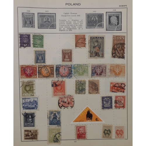 7011 - The Triumph Stamp Album A worldwide stamp collection in an album and stock sheets  together with a s... 