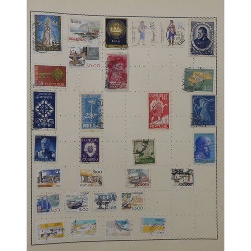 7011 - The Triumph Stamp Album A worldwide stamp collection in an album and stock sheets  together with a s... 