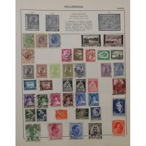 7011 - The Triumph Stamp Album A worldwide stamp collection in an album and stock sheets  together with a s... 