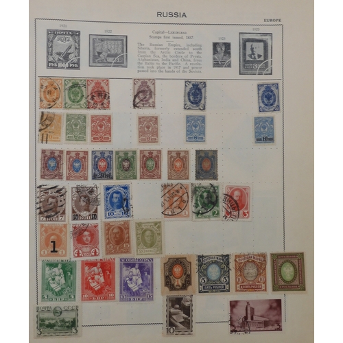 7011 - The Triumph Stamp Album A worldwide stamp collection in an album and stock sheets  together with a s... 