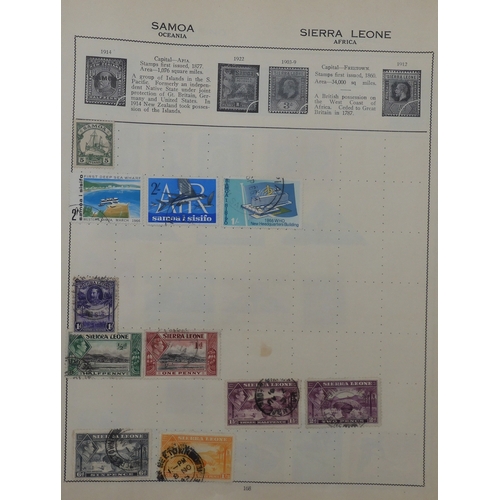 7011 - The Triumph Stamp Album A worldwide stamp collection in an album and stock sheets  together with a s... 