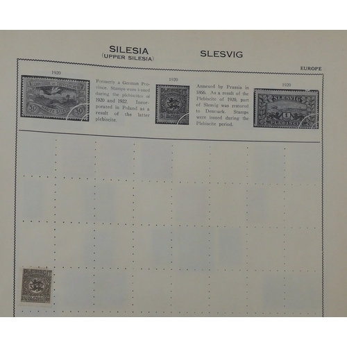 7011 - The Triumph Stamp Album A worldwide stamp collection in an album and stock sheets  together with a s... 