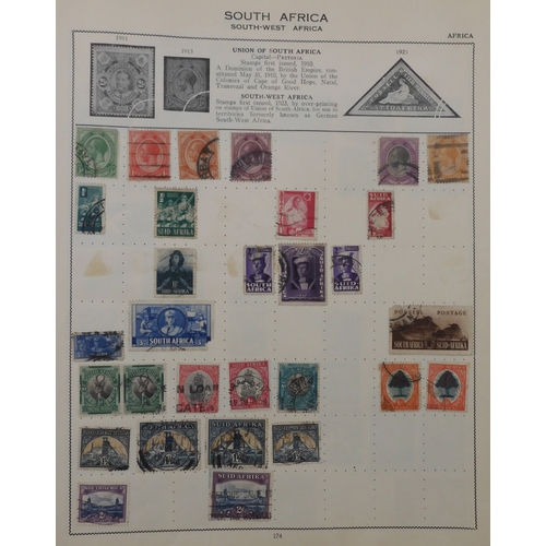 7011 - The Triumph Stamp Album A worldwide stamp collection in an album and stock sheets  together with a s... 