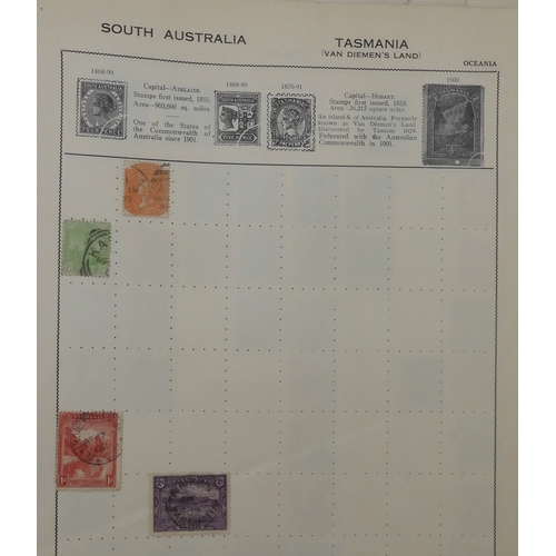 7011 - The Triumph Stamp Album A worldwide stamp collection in an album and stock sheets  together with a s... 