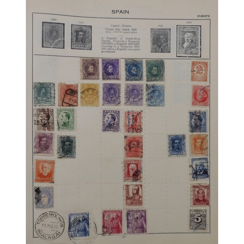 7011 - The Triumph Stamp Album A worldwide stamp collection in an album and stock sheets  together with a s... 