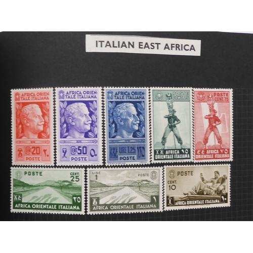 7012 - A worldwide stamp collection in a stock book and albums