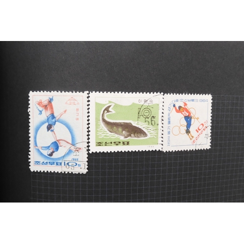 7012 - A worldwide stamp collection in a stock book and albums