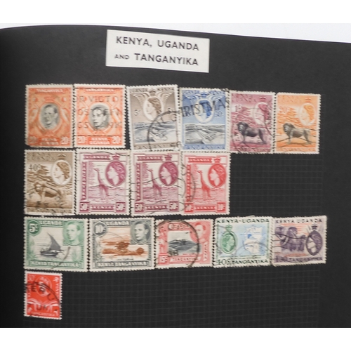 7012 - A worldwide stamp collection in a stock book and albums