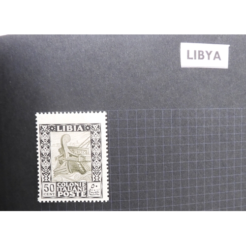 7012 - A worldwide stamp collection in a stock book and albums