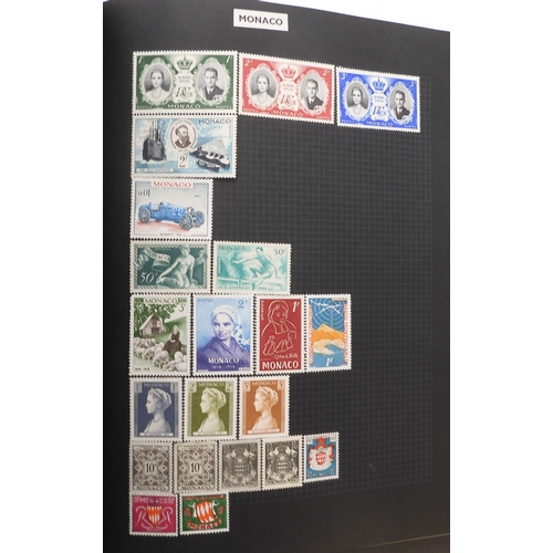 7012 - A worldwide stamp collection in a stock book and albums