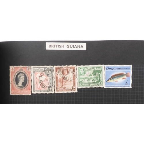 7012 - A worldwide stamp collection in a stock book and albums