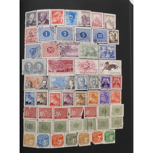 7012 - A worldwide stamp collection in a stock book and albums