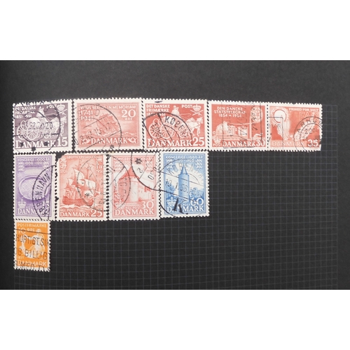 7012 - A worldwide stamp collection in a stock book and albums