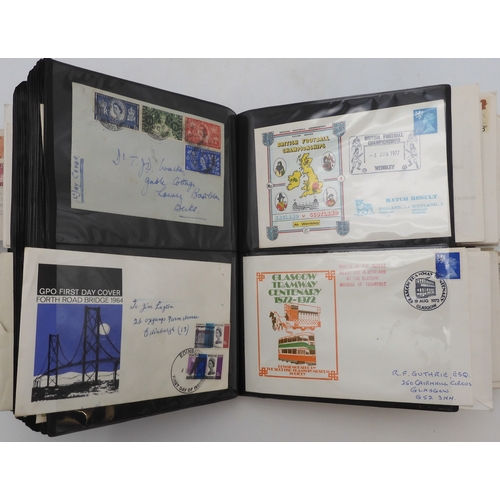 7014 - A collection of covers and first day of issue covers many commemorating the coronation of King Georg... 