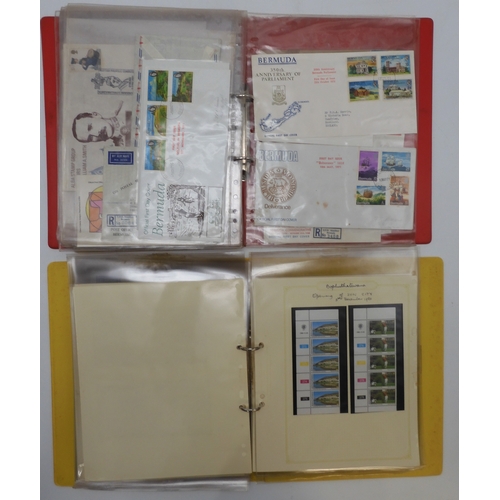 7015 - Great Britain And Commonwealth stamps first day covers and covers, a collection in five albums many ... 