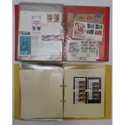 7015 - Great Britain And Commonwealth stamps first day covers and covers, a collection in five albums many ... 