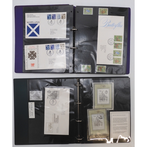 7015 - Great Britain And Commonwealth stamps first day covers and covers, a collection in five albums many ... 