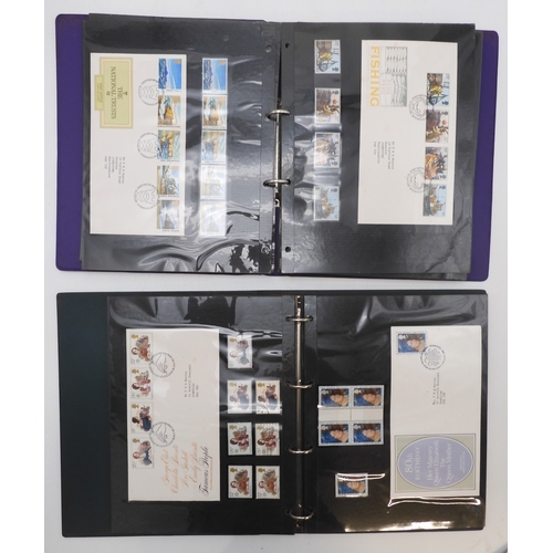 7015 - Great Britain And Commonwealth stamps first day covers and covers, a collection in five albums many ... 