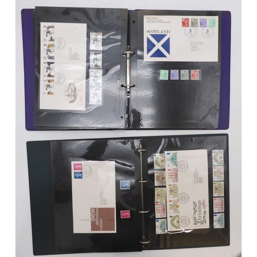 7015 - Great Britain And Commonwealth stamps first day covers and covers, a collection in five albums many ... 