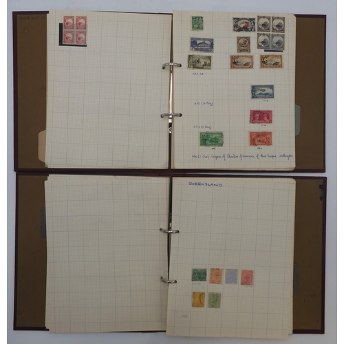 7016 - Australian States, Australia And New Zealand, a collection in two albums with early examples circa 1... 