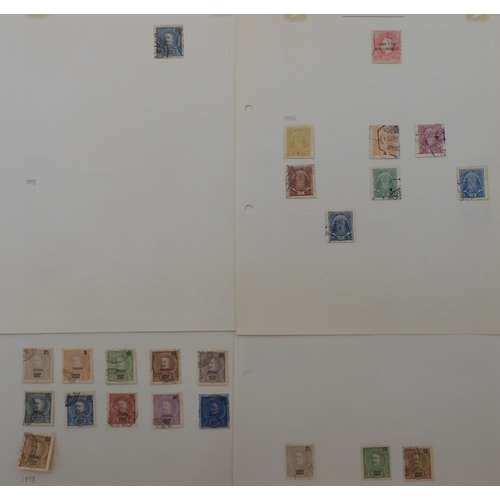 7020 - FRENCH COLONIES AND PORTUGUESE COLONIESA collection of unused and used stamps on sheets to include N... 