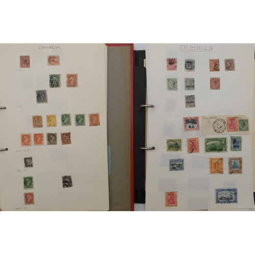 7021 - CANADA, JAMAICA AND BERMUDAA collection of used stamps in two albums with early examples to include ... 