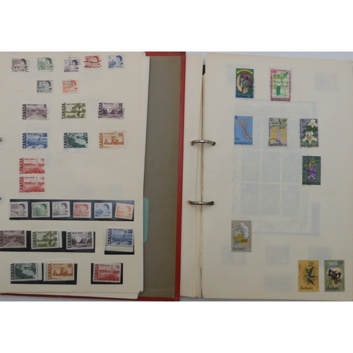 7021 - CANADA, JAMAICA AND BERMUDAA collection of used stamps in two albums with early examples to include ... 