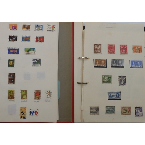 7021 - CANADA, JAMAICA AND BERMUDAA collection of used stamps in two albums with early examples to include ... 