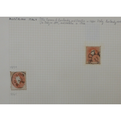 7022 - EUROPE, RUSSIA AND THE MEDITERRANEAN A stamp collection in two albums to include early examples from... 