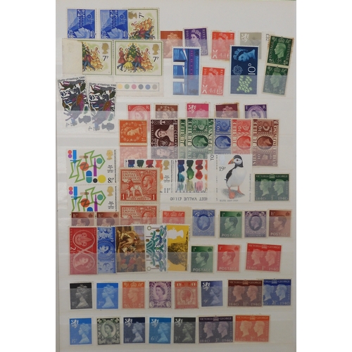 7037 - GREAT BRITAINA collection of mostly used British stamps in a stock book  from Victoria through to El... 