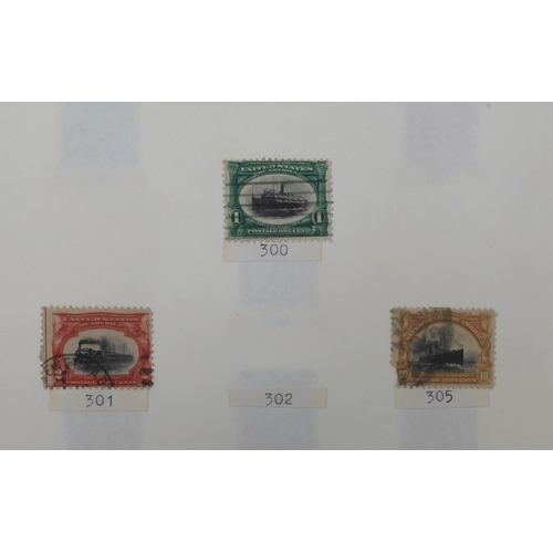 7038 - UNITED STATES U.S. POSTAGEA collection of mostly used stamps in two folders from President Andrew Ja... 