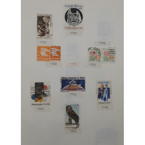 7038 - UNITED STATES U.S. POSTAGEA collection of mostly used stamps in two folders from President Andrew Ja... 