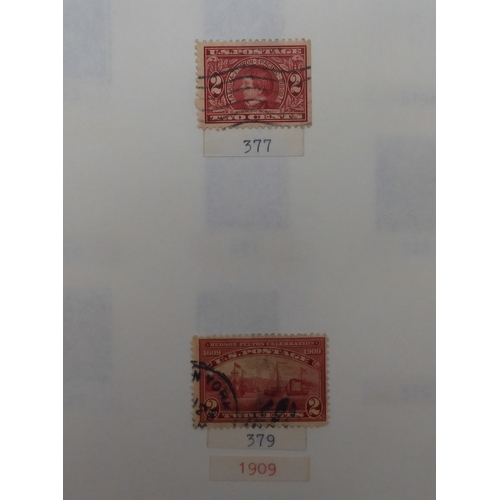 7038 - UNITED STATES U.S. POSTAGEA collection of mostly used stamps in two folders from President Andrew Ja... 