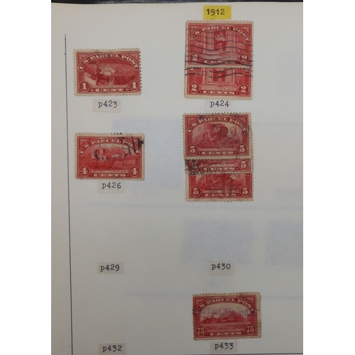 7038 - UNITED STATES U.S. POSTAGEA collection of mostly used stamps in two folders from President Andrew Ja... 