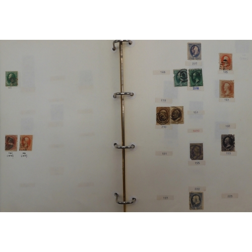 7038 - UNITED STATES U.S. POSTAGEA collection of mostly used stamps in two folders from President Andrew Ja... 