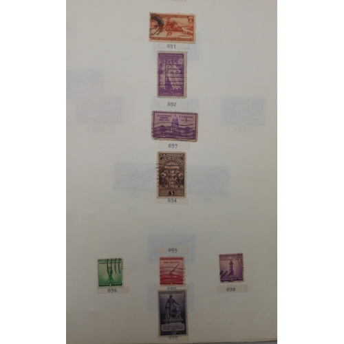 7038 - UNITED STATES U.S. POSTAGEA collection of mostly used stamps in two folders from President Andrew Ja... 