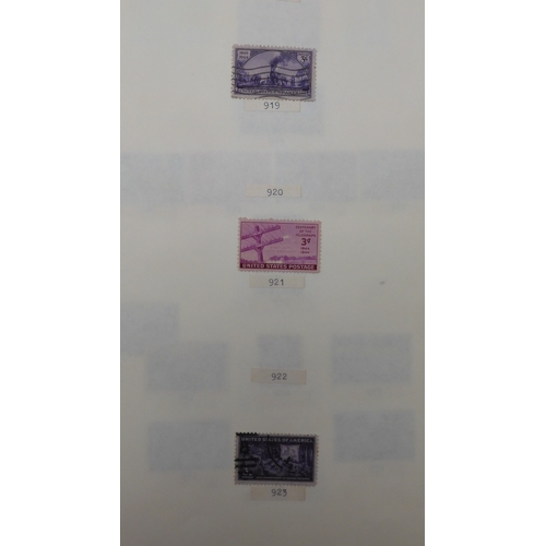 7038 - UNITED STATES U.S. POSTAGEA collection of mostly used stamps in two folders from President Andrew Ja... 