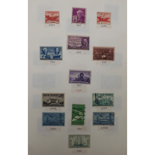 7038 - UNITED STATES U.S. POSTAGEA collection of mostly used stamps in two folders from President Andrew Ja... 