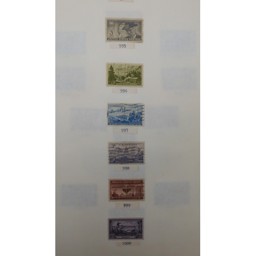 7038 - UNITED STATES U.S. POSTAGEA collection of mostly used stamps in two folders from President Andrew Ja... 