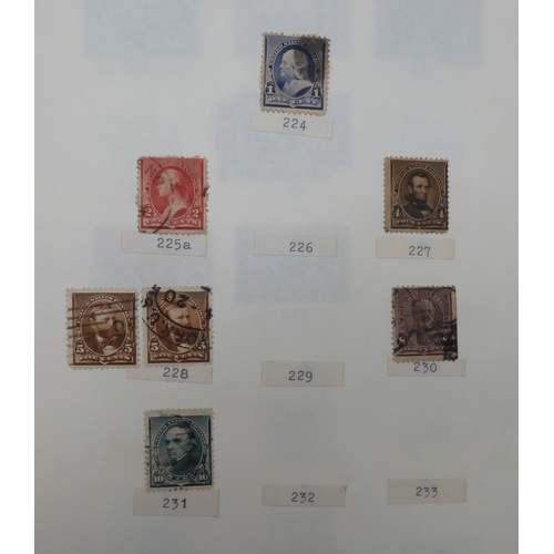 7038 - UNITED STATES U.S. POSTAGEA collection of mostly used stamps in two folders from President Andrew Ja... 